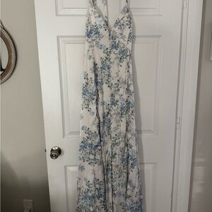 Altar'd State Blue Floral Maxi Dress